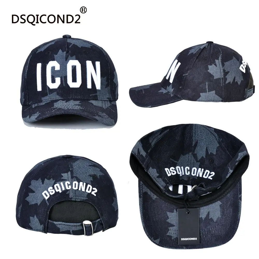 Кепка DSQICOND2 DSQ однотонные шапки с узором кепки надписью и знаком бейсболка для