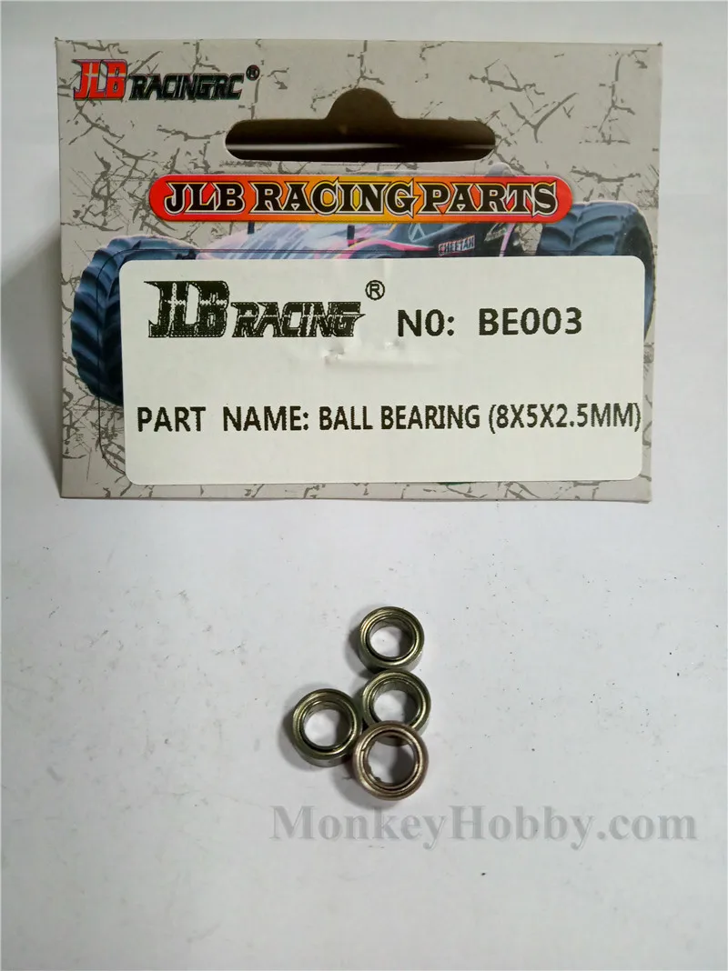 JLB Racing Cheetah 1/10 Фотоэлементы шарикоподшипник (8x5x мм) 4 шт. BE003|Детали и аксессуары| |