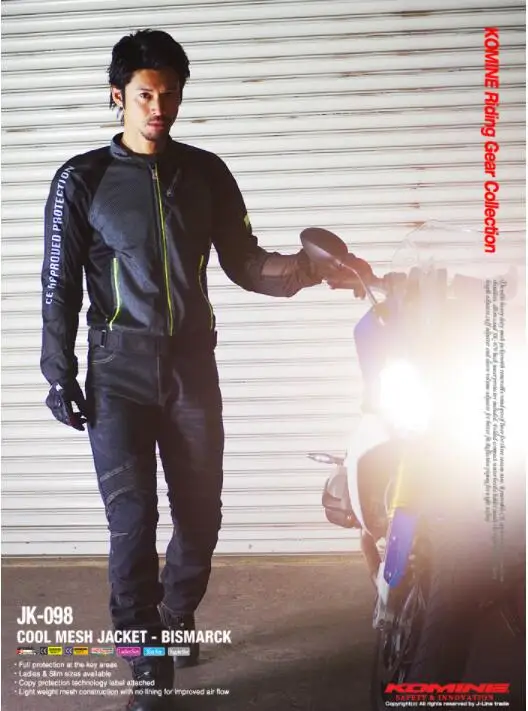 New KOMINE JK098 Breathable Racing Grid High Performance Drop-proof Clothing Motorcycle Riding Jacket 2 | Автомобили и мотоциклы