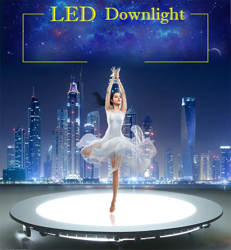 Ультратонкий Светодиодный потолочный светильник с регулируемой яркостью 3 Вт 6 9