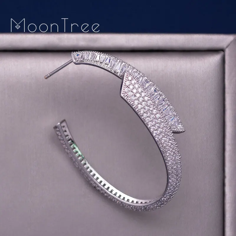 Женские серьги-капельки MoonTree роскошные брендовые серьги из меди и кубического