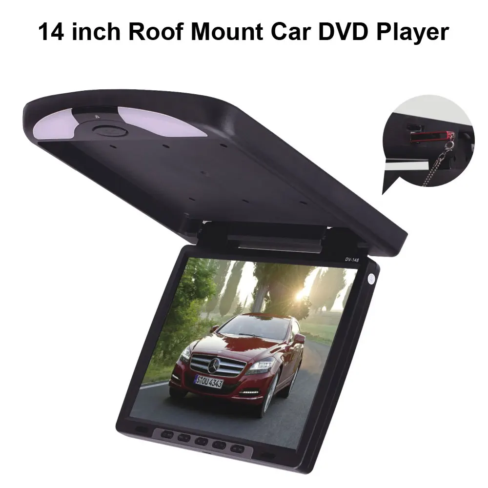 14 дюймовый автомобильный DVD плеер с USB SD|car roof player|roof dvd playerdvd car |
