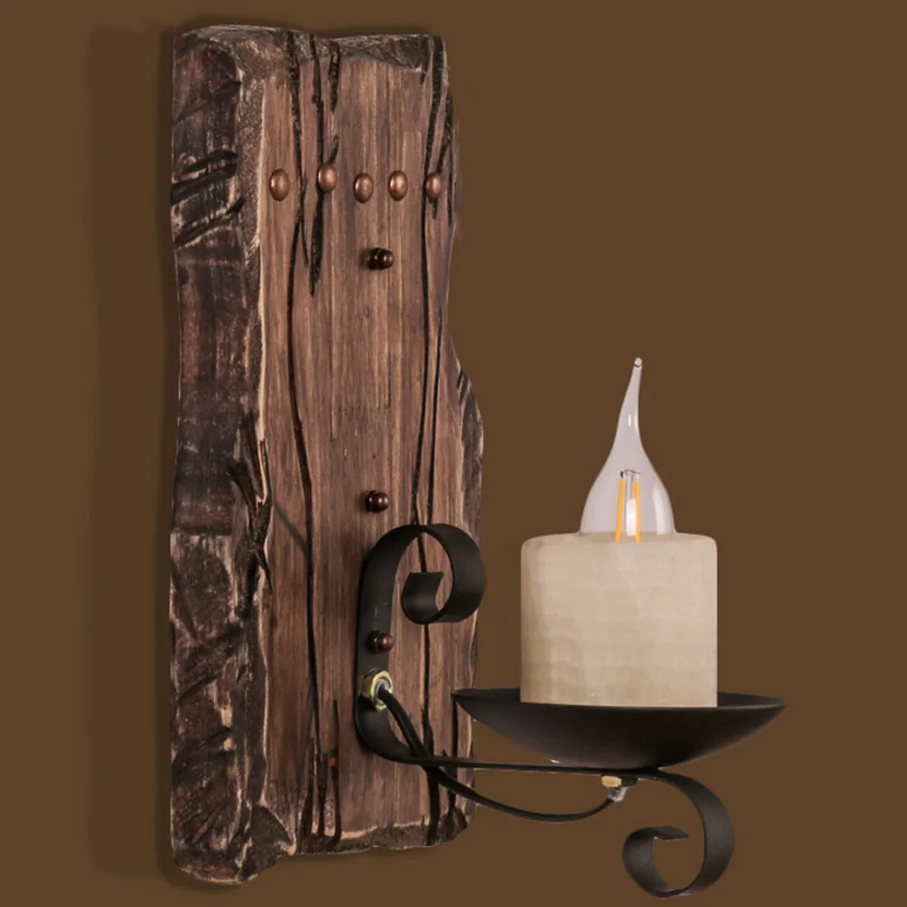 JiFengCheng креативные американские ретро промышленные обои деревянные свечи