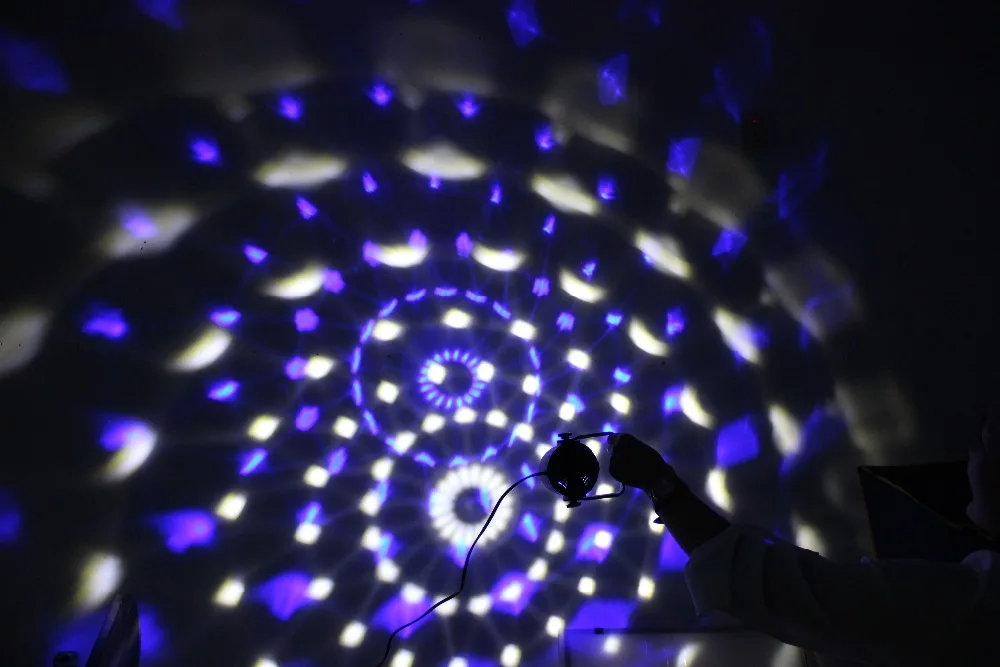 Лидер продаж миниатюрный Хрустальный волшебный шар 3 Вт с музыкой и активацией