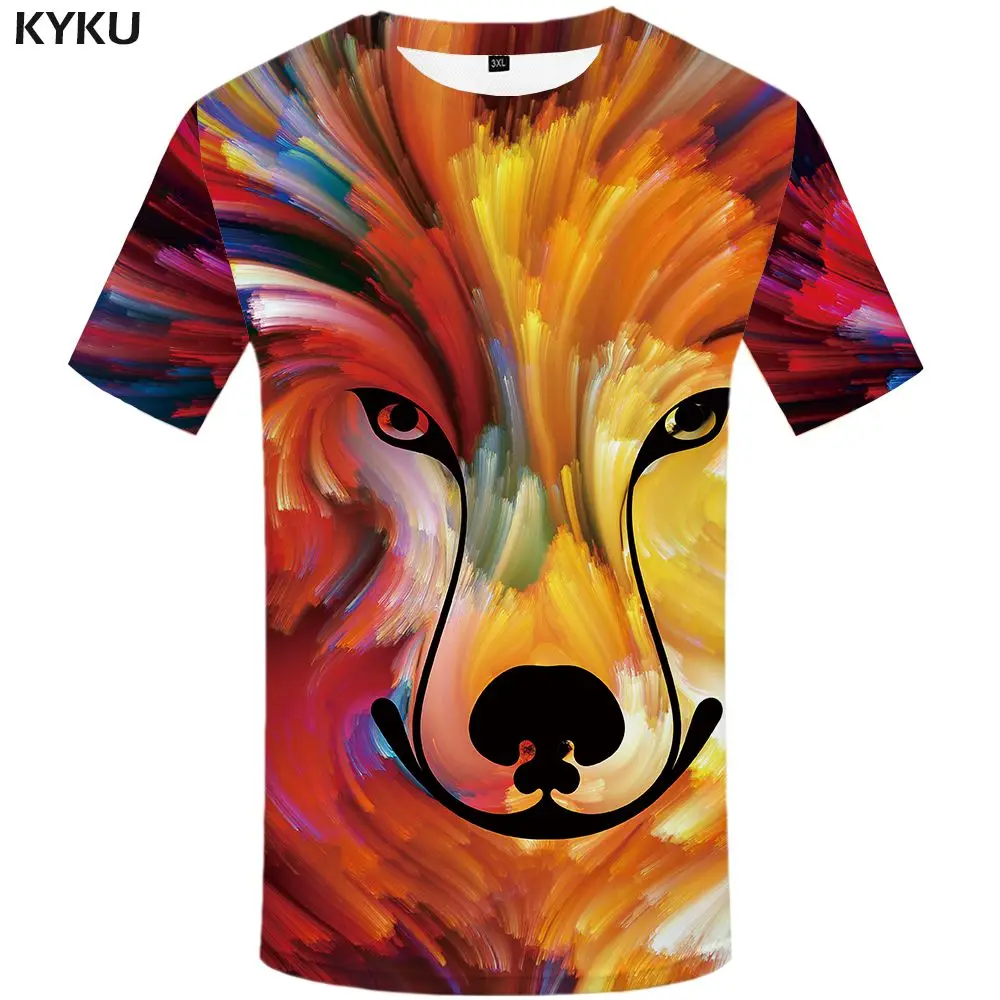 3d t shirt 10 Забавная футболка s футболка с медведем Для мужчин России принт животных футболки Повседневное футболка на военную тематику Homme Angry футболка 3d короткий рукав с принтом Стиль - Цвет: 3d t shirt 10
