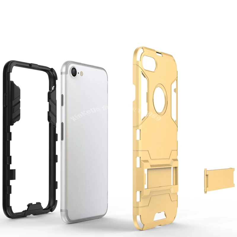 10 шт./лот для Apple iPhone 7 6 6s 4 дюймов 5S SE PC + Силиконовый противоударный 3D чехол