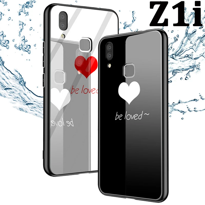 Мода милый мультфильм закаленное Стекло ЧЕХОЛ ДЛЯ vivo Z1i защитных чехлов чехла для