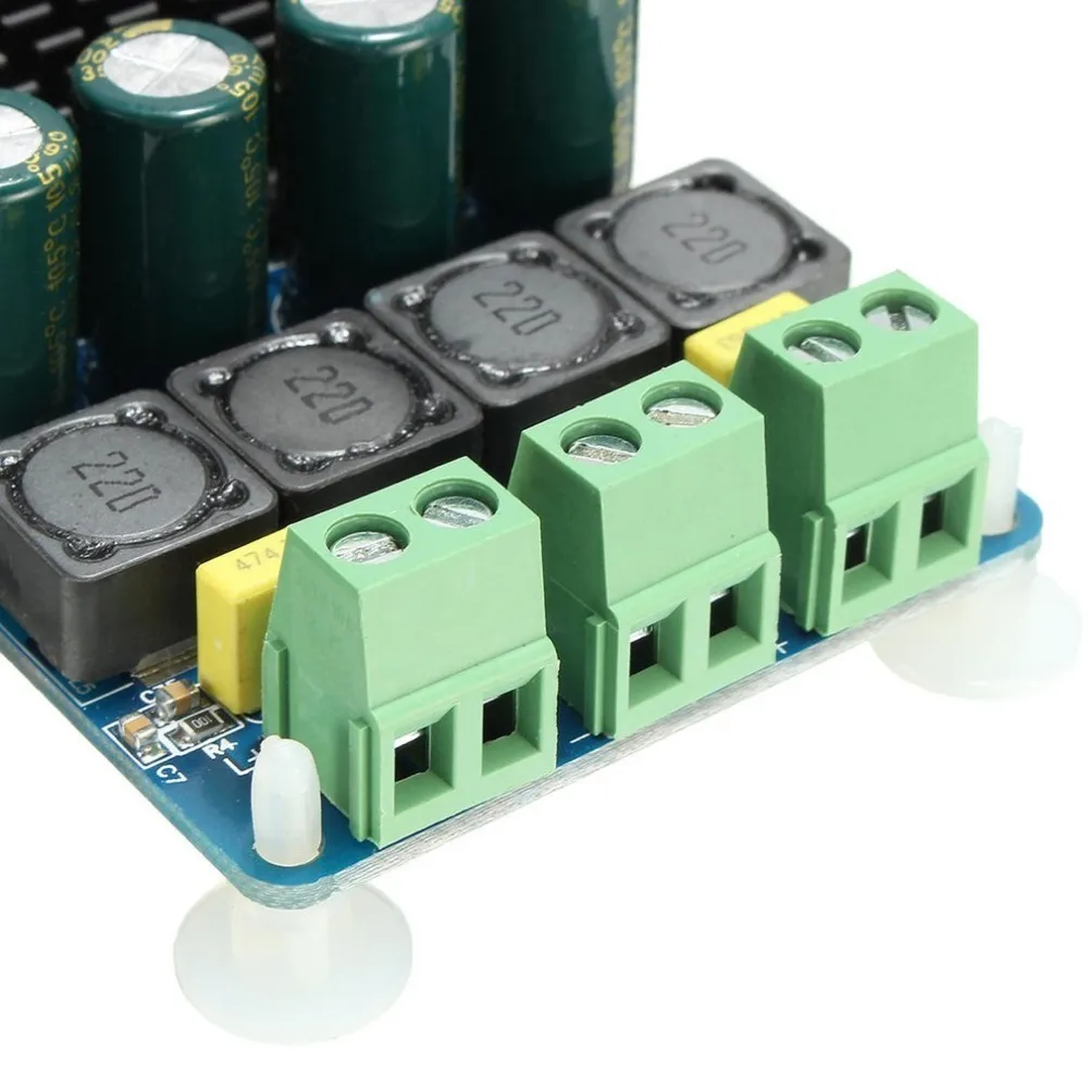 TDA7498 2 Channel 2x100W DC 8~32V Digital Stereo Power Amplifier Board 4/6/8 ohm Drop Shipping | Электроника