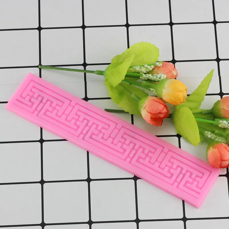 Кружевной силиконовый коврик Mujiang форма для сахарной мастики помадки формы торта