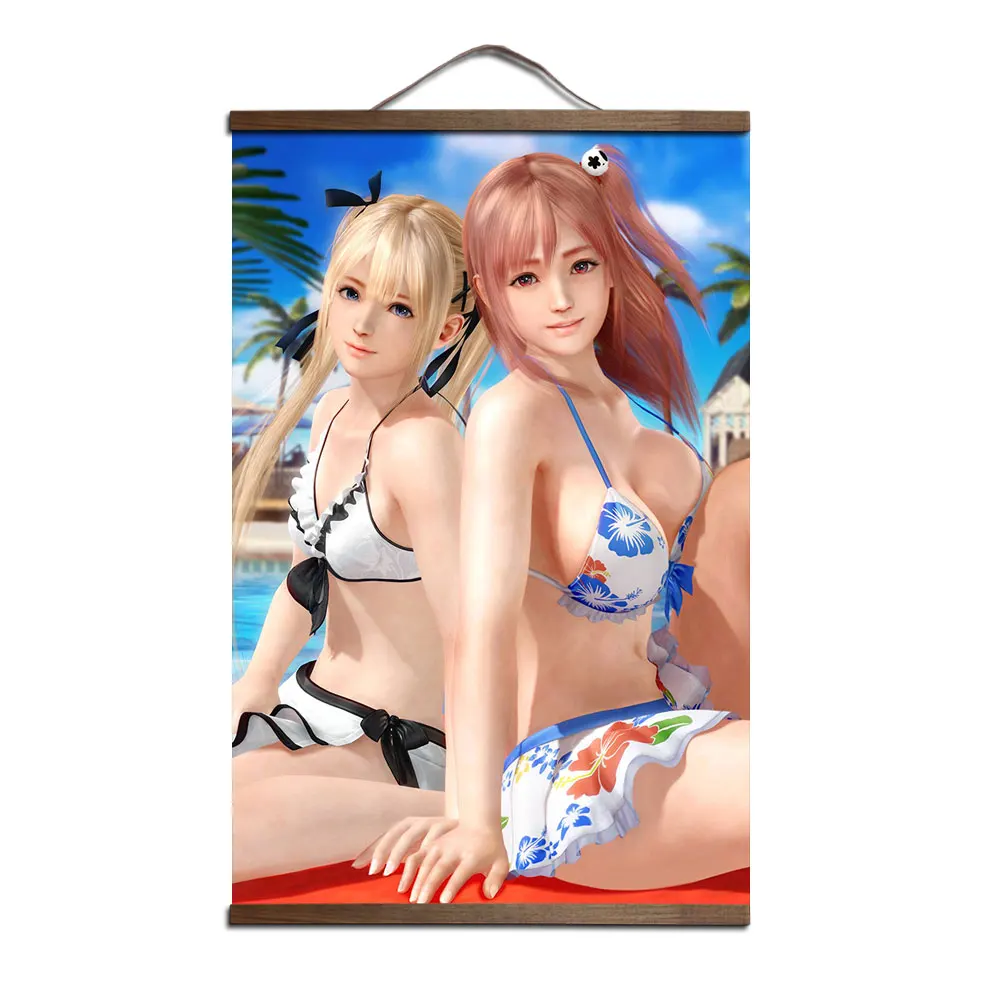 DEAD OR ALIVE XTREME DOAX плакат для HD плаката, украшение интерьера, живопись с твердой деревянной подвеской, Свиток, принты, плакаты - Цвет: 1