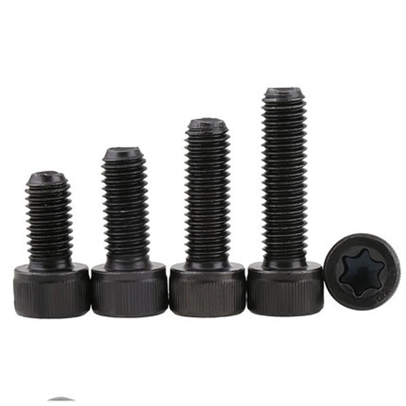 10 шт. M6 12 9 класс Слива Torx T &amp TX отверстие винт головка цилиндра Шестигранная
