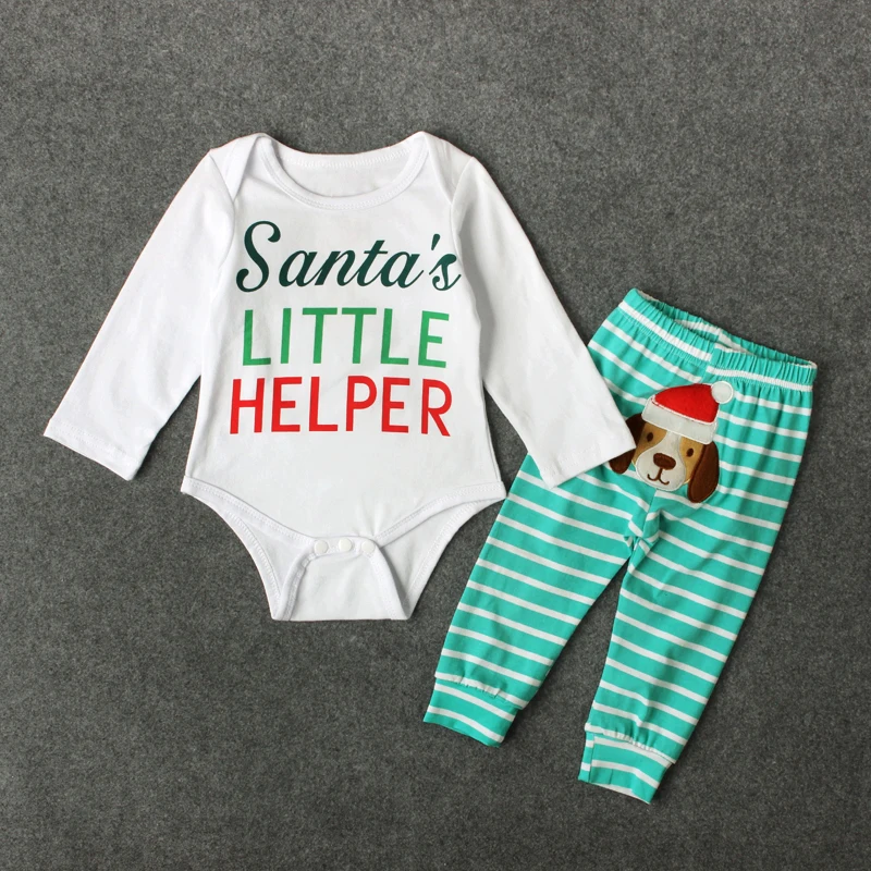 Осенняя модная одежда комплект белый с принтом букв длинным рукавом комбинезон +