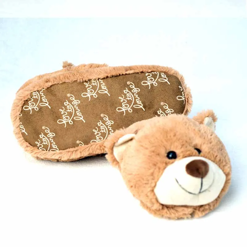 women winter slippers Custom slippers Home House Slippers Children indoor bear Lovers Warm Woman Slippers Plush Shoes