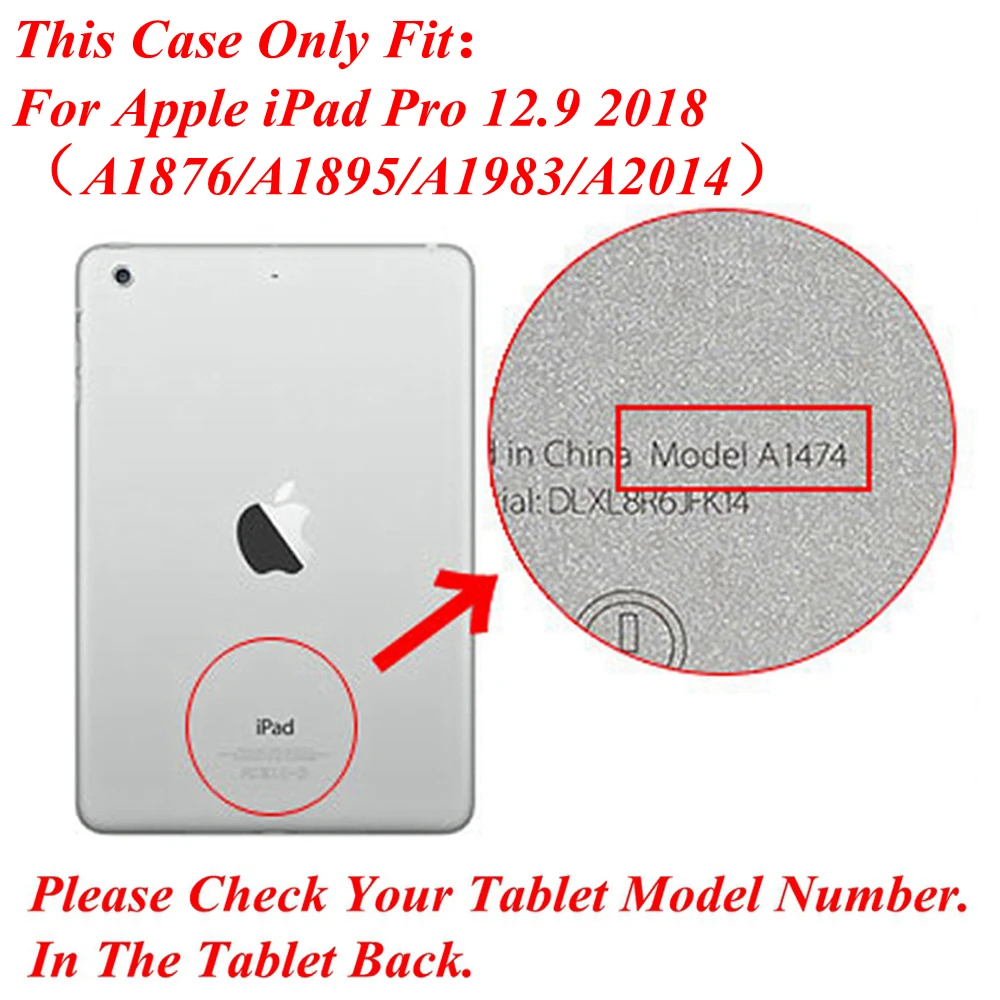 Защитный чехол для Apple iPad Pro из ПУ кожи с клавиатурой 12 9 2018 A1876 A1895 a1920 A2014|Чехлы