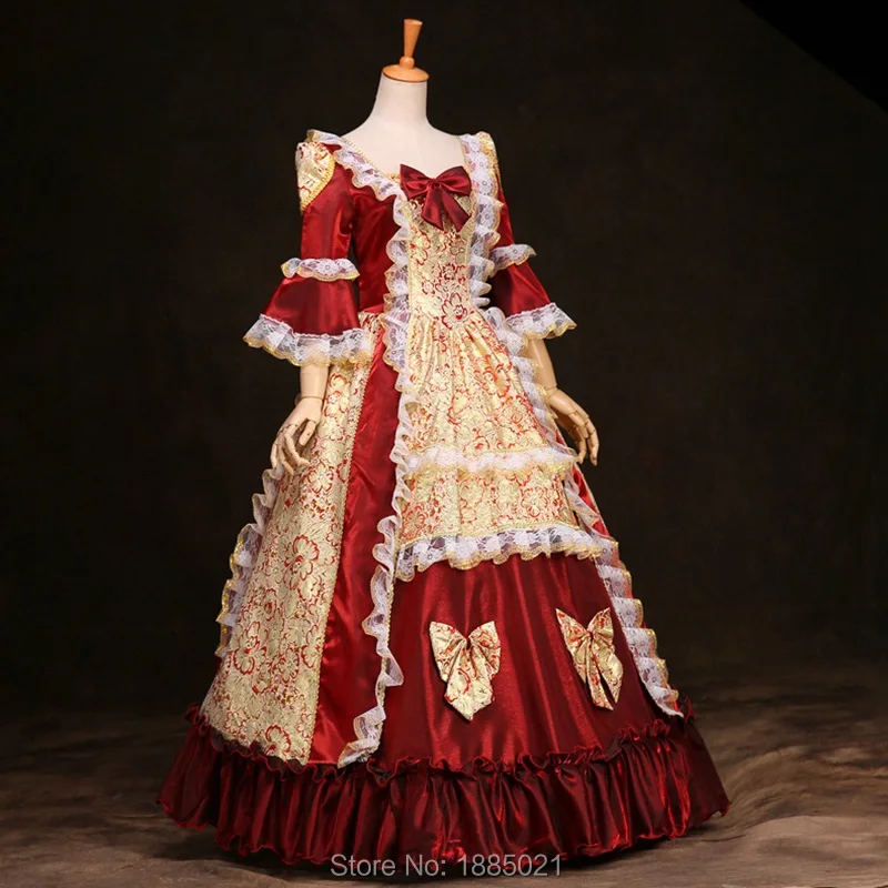 Marie Antoinette Rococo 18th Century Costume Women's Dress Party Masquerade Ball Gown Vintage Cosplay Prom |
