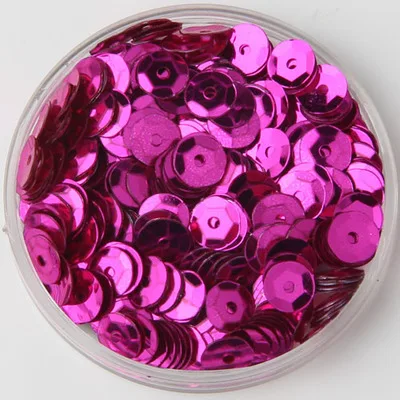Rose red Блестки, 6 мм, чашка, ПВХ, блестки, лазерная позолота, блестки, блестки для рукоделия, швейная одежда, сумки, обувь, DIY украшения, 1200 шт, 20 г - Цвет: Rose red