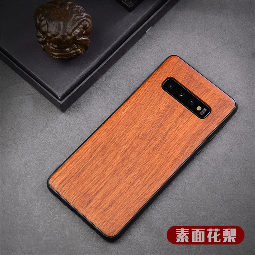 Новинка, чехол для samsung Galaxy S10, тонкая деревянная задняя крышка, TPU бампер, чехол для samsung S10, samsung s10 plus, чехол для телефона s