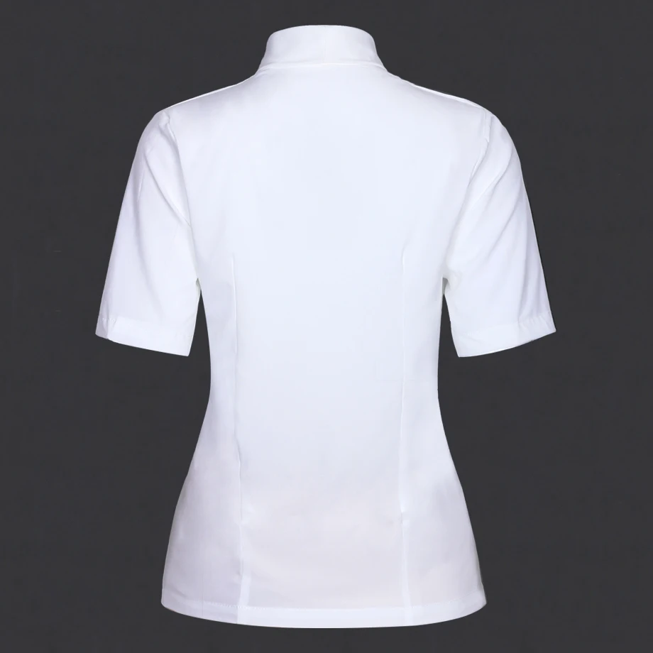 Шифоновая Блузка с коротким рукавом Новое поступление 2018 Офисная рубашка белая