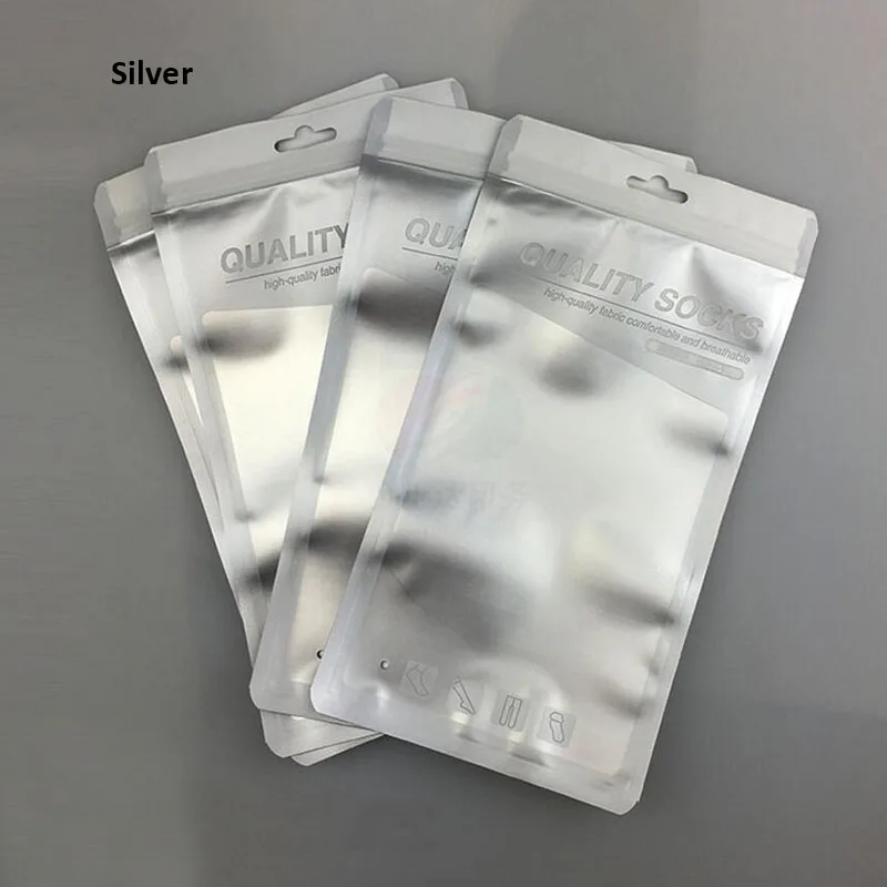 100 шт цветные качественные носки пластиковая упаковка мешок с застежкой молнией