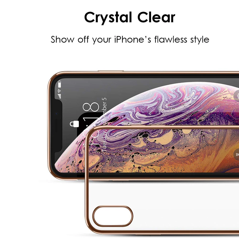 Чехол для iPhone XS Max XR WEFOR ультра тонкий прозрачный мягкий Премиум гибкий