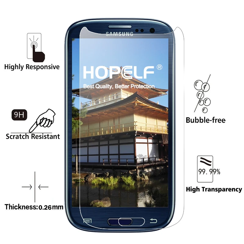 Закаленное стекло HOPELF для Samsung Galaxy S3 мини-защитная пленка экрана мини-закаленное 2