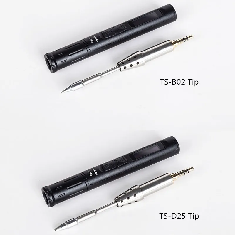 Цифровой паяльник MINI TS80 станция USB Type-C QC3.0 OLED с программируемым чипом STM32 набор