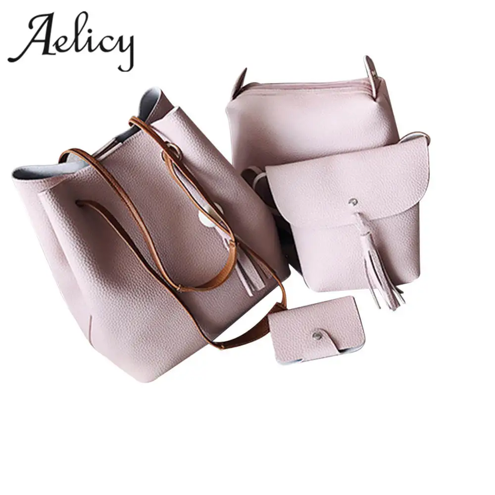 Aelicy 4 наборы из искусственной кожи Сумки для Для женщин Эксклюзивная