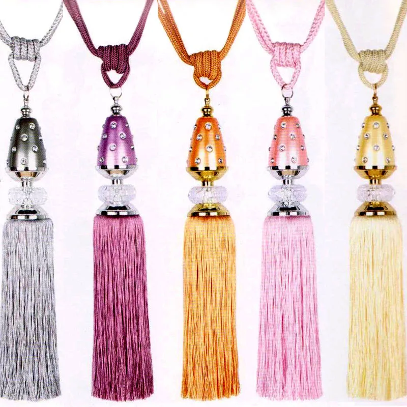 Шторы с подвесными шариками в европейском стиле высококачественные ручные