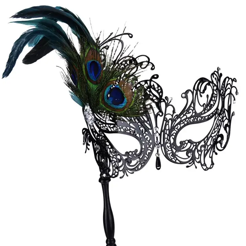 FUnPa женская маска на Хэллоуин маскарадные маски стразы металлическая половину