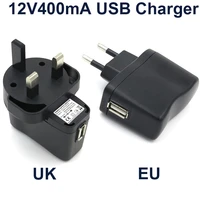 vored new 1pcs usb wall charger 12v400ma universal power adapter portable travel charger euuk plug adaptor free shipping