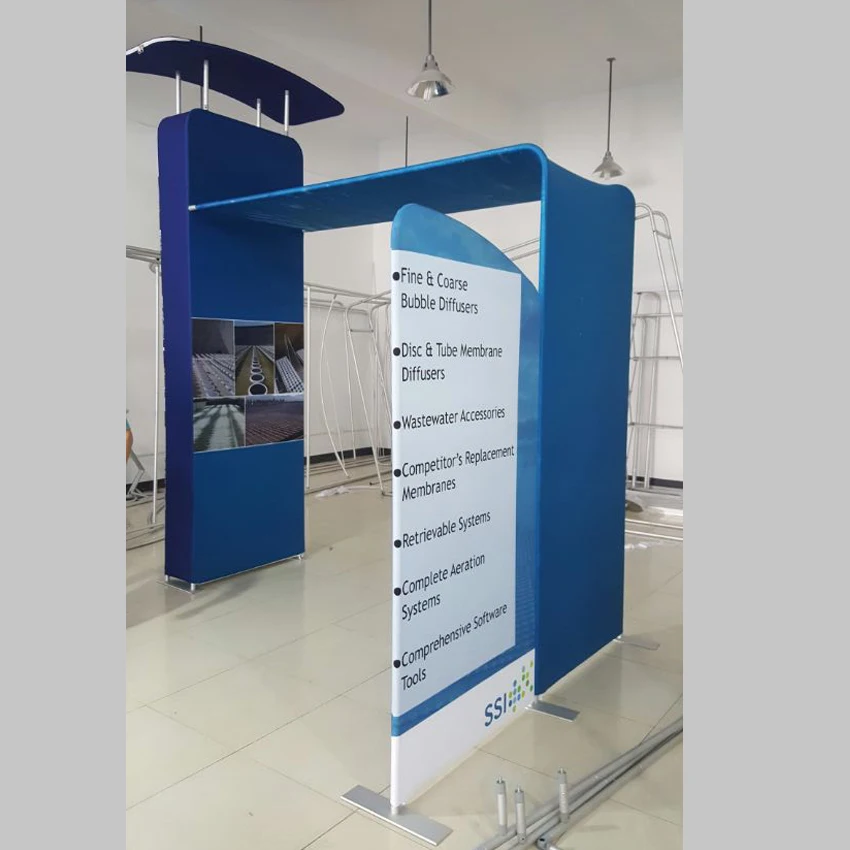 20-футовый портативный выставочный стенд для выставки на ткани с подставкой