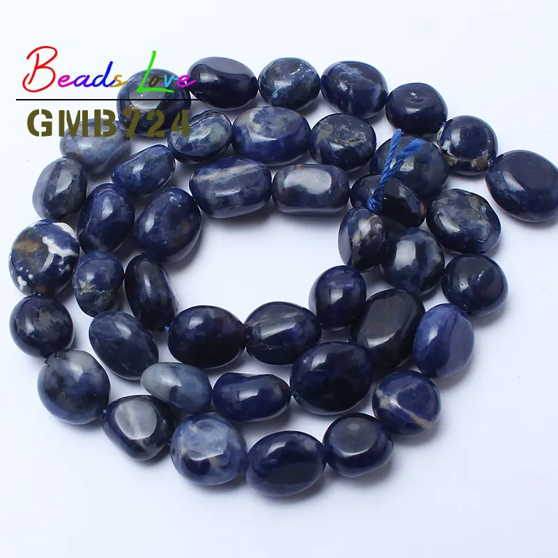 Old Blue Sodalite 8-10 мм Амазонит агата Ларимар россыпью бусины для изготовления ювелирных изделий натуральный камень бисер DIY ожерелье браслет ювелирные изделия 15'' - Цвет: Old Blue Sodalite