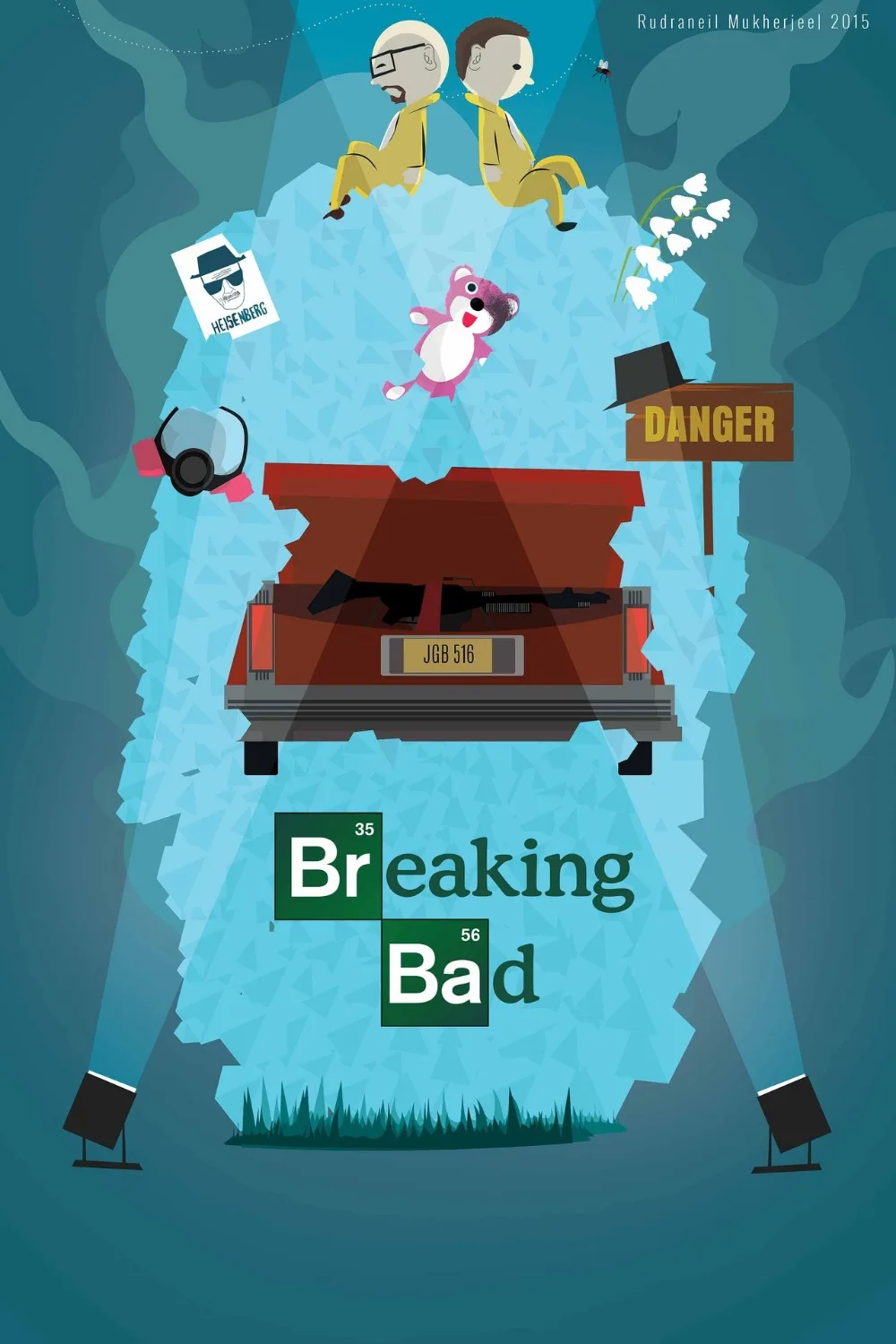 Breaking Bad мультфильм Стиль ТВ серия художественный винтажный Ретро Холст Картина