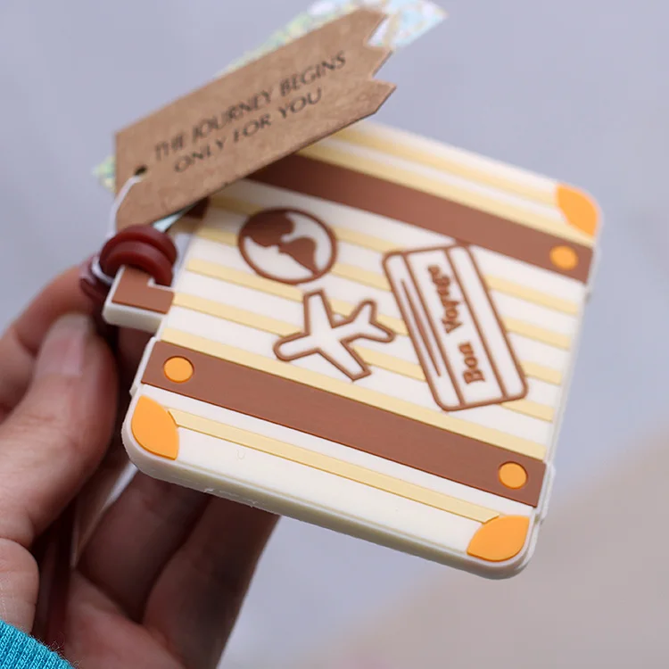 50 шт. счастливого пути самолет багажную бирку пользу свадьбы душ вечерние