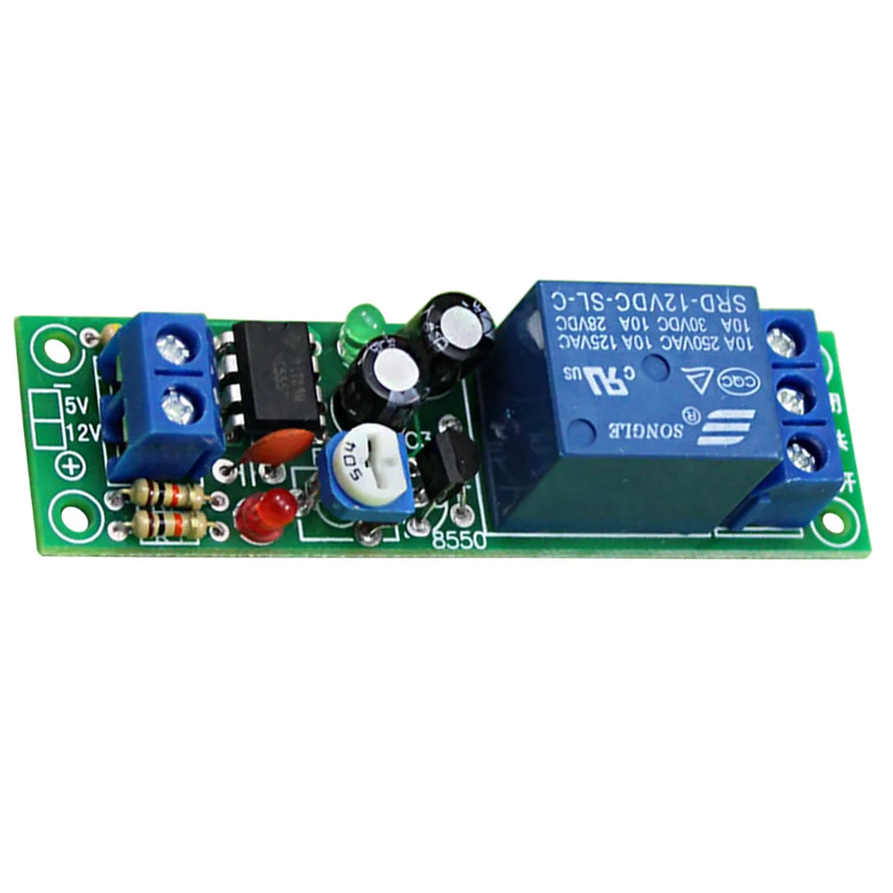 CNIKESIN 12V Delay Relay Module 0-60 Seconds Closed 10A Load Capacity Active Components Integrated Circuits(D3A5) | Электронные