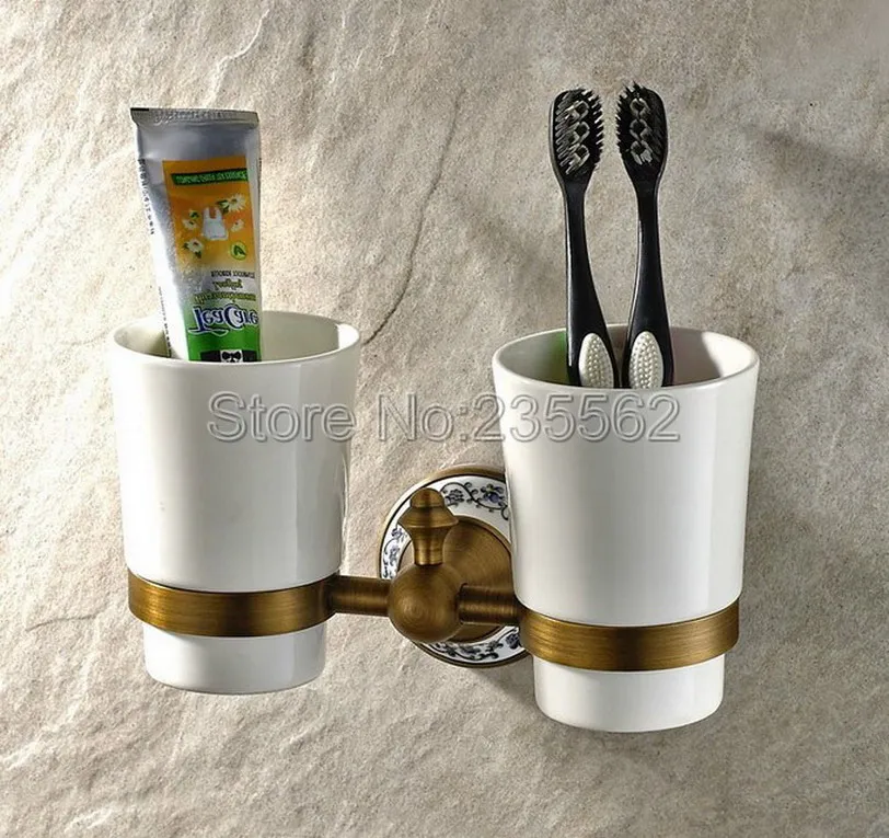 Античная матовая латунная фарфоровая основа аксессуары для ванной комнаты