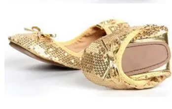 Новинка 2017 складывающаяся обувь складывающиеся балетки танцевальная на плоской