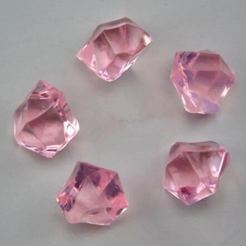 light pink Пиратские Драгоценности сокровище акриловые хрустальные драгоценные камни Ваза Наполнитель конфетти пиратский реквизит День рождения Сувениры детский душ свадебные подарки - Цвет: light pink