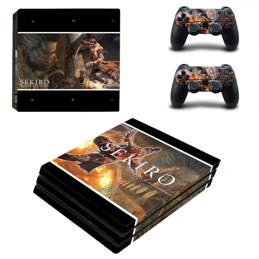 Sekiro Shadows Die Twice PS4 Pro наклейка на кожу Виниловая для консоли Playstation 4 и 2 контроллера |