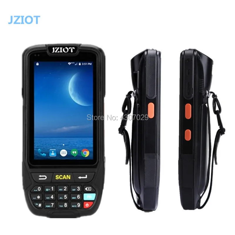 Android 7 0 сканер штрих-кода 2d и 1d ручной pos-терминал с камерой 800 Вт/зарядным