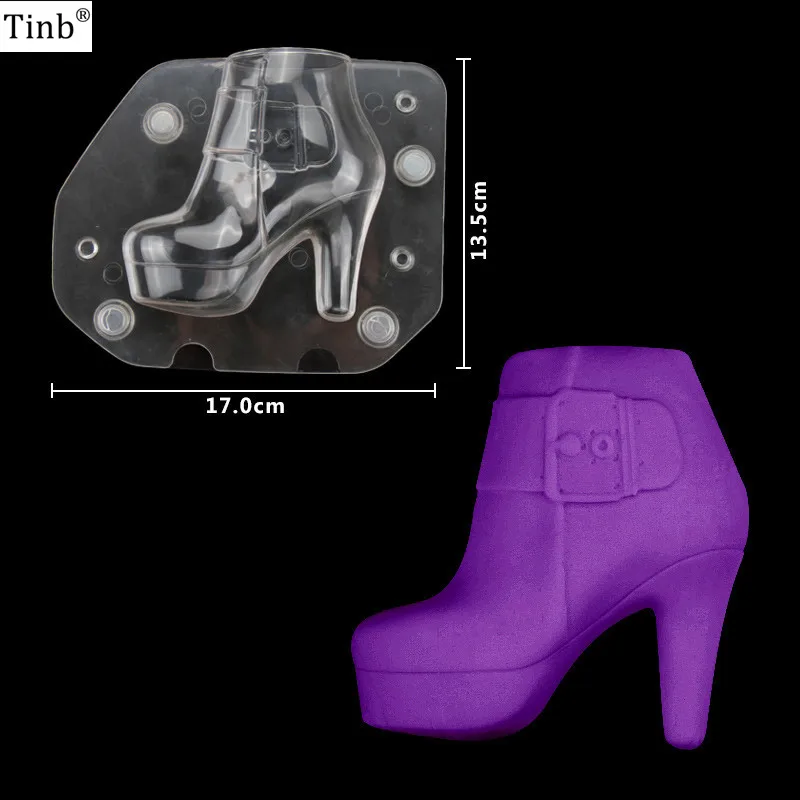 Новинка женские ботинки из пластика с 3D рисунком женская обувь шоколадной формой