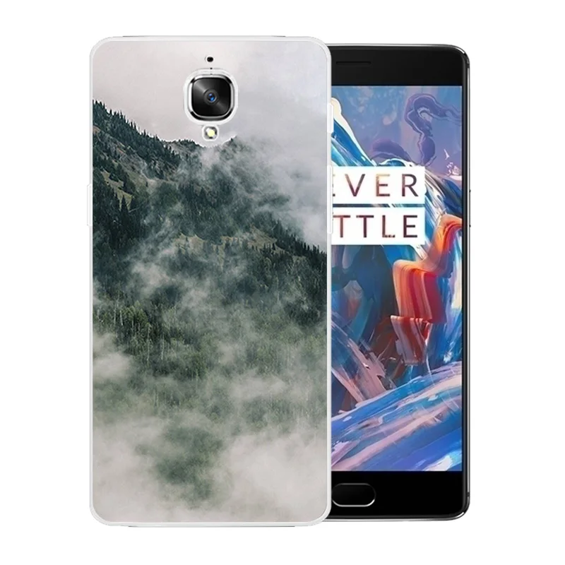 Phone Case for OnePlus 3 / 3T Luxury Flexible Matte Coque A3000 Landscape Pattern Full Protective Back Cover One Plus Capa |