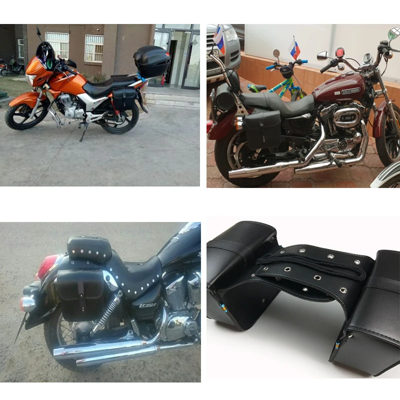 Кожаные сумки на седло для Harley Touring Sportster мотоциклетная сумка инструментов