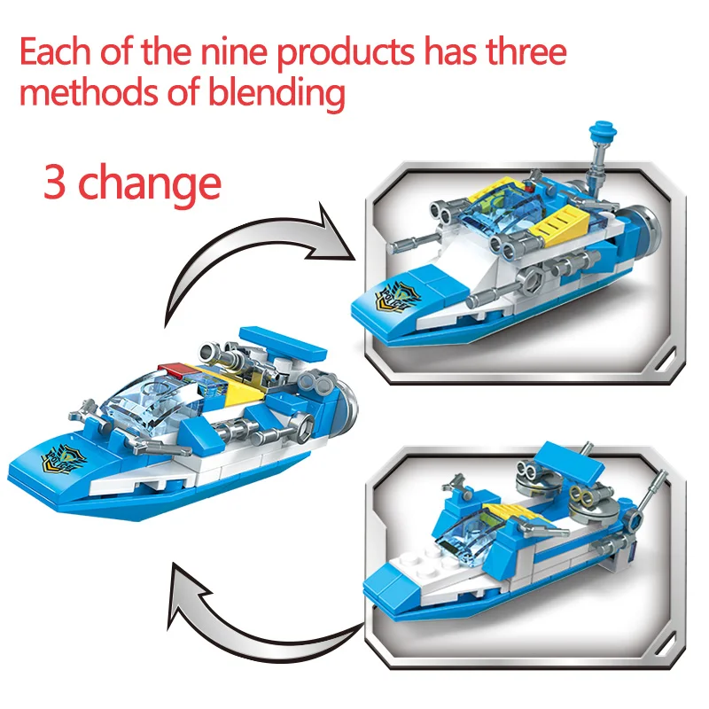 

30 Modelling Police Series Building Block Compatible City Vehicle Aircraft Enlightening fun Toy for Children Boys Gift