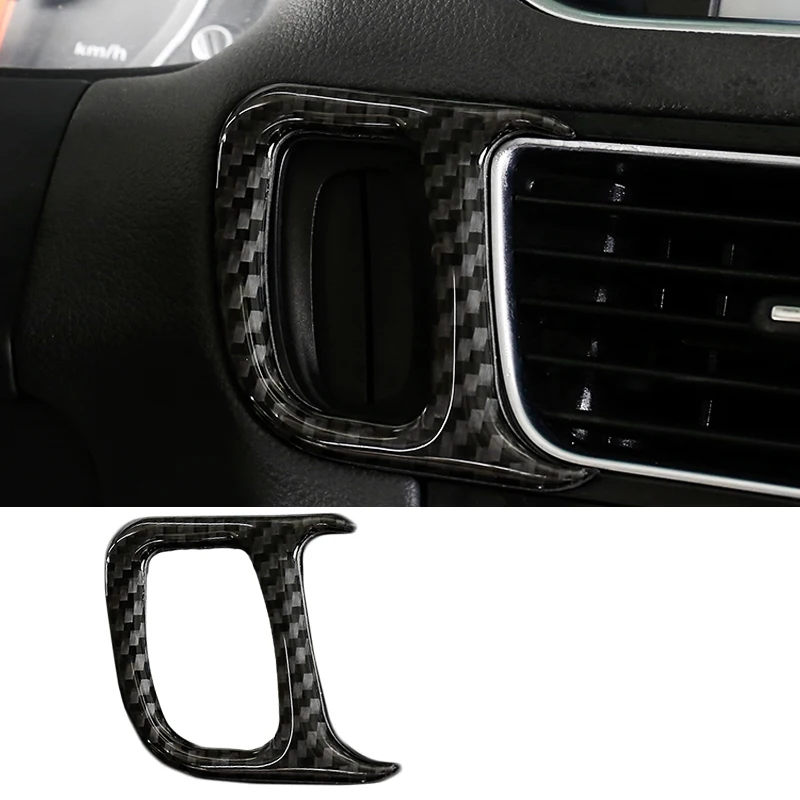 

Карбоновая центральная консоль выходной ключ ручка украшение отделка внутренние наклейки для Audi Q5 2009-2017