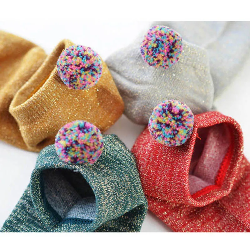 [EIOISAPRA] за ним следуют цветные шелковые носочки серебристого цвета креативные