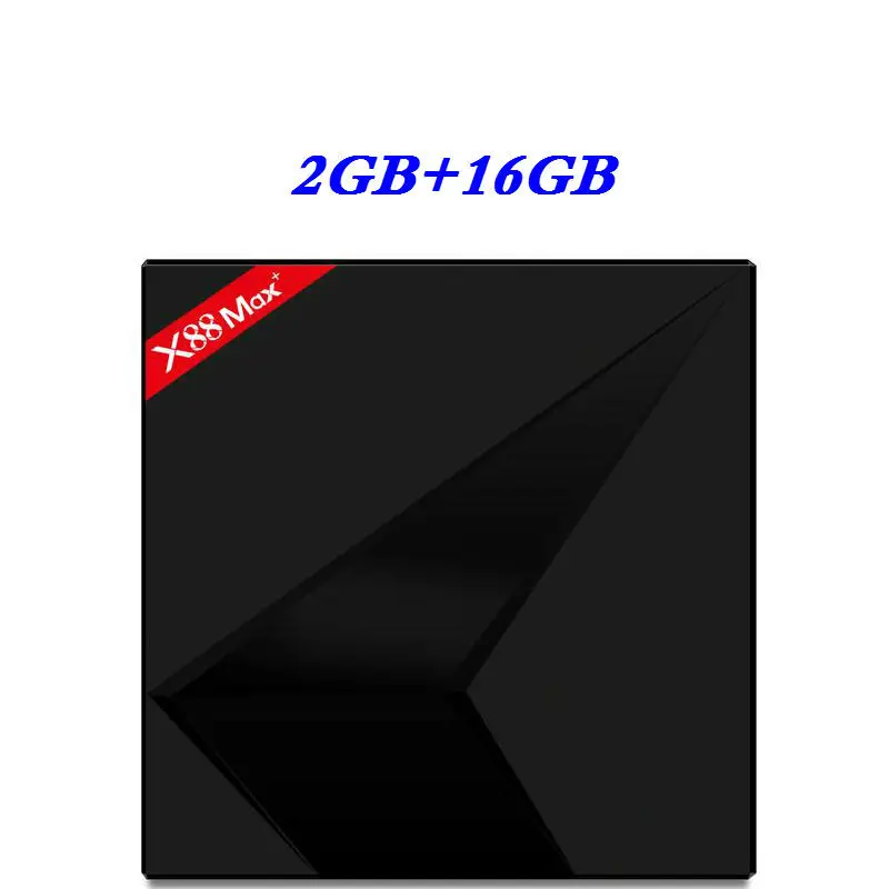 2GB16GB Android 9,0 ТВ приставка X88 MAX Plus 4 Гб ОЗУ 64 Гб ПЗУ Rockchip 2,4G/5G двойная Wifi приставка X88MAX Smart 4K медиаплеер 4G32G - Цвет: 2GB16GB