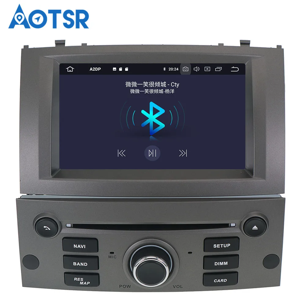 Android 9,0 8 ядерный автомобильный DVD CD плеер gps навигация для peugeot 407 2004-2010 мультимедийная система 2 din радио авто радио стерео