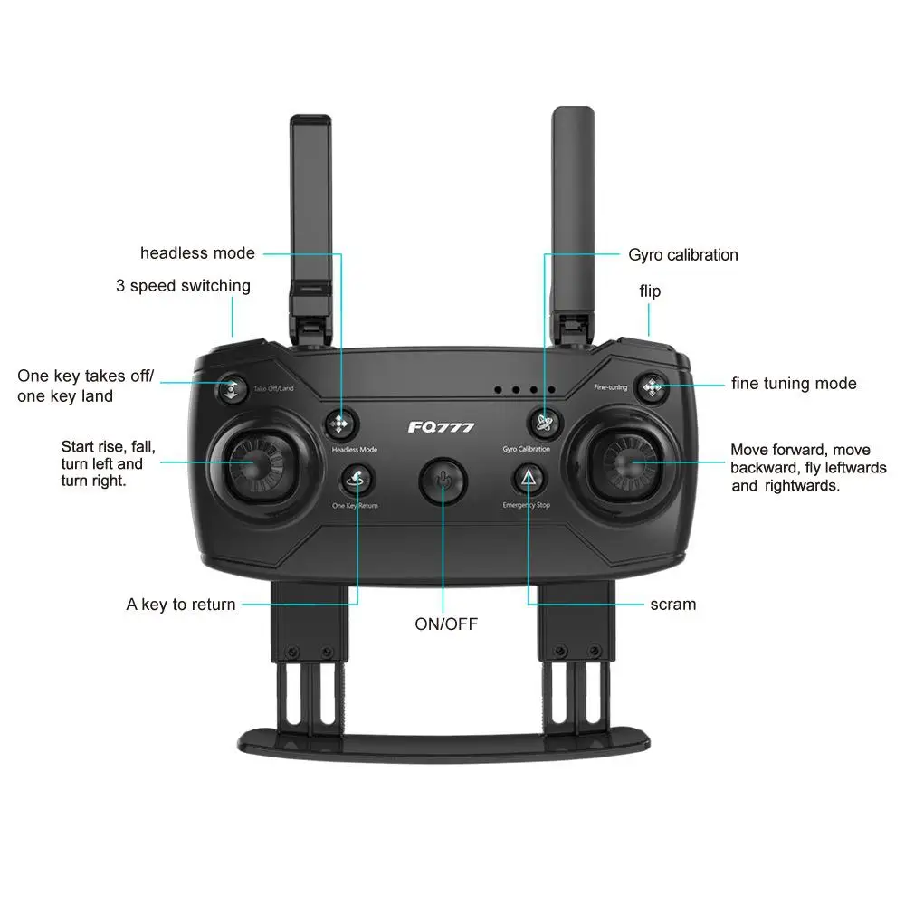 LeadingStar FQ777 FQ35 Wi Fi FPV Дрон с 720P HD Камера режим удержания высоты складной RC