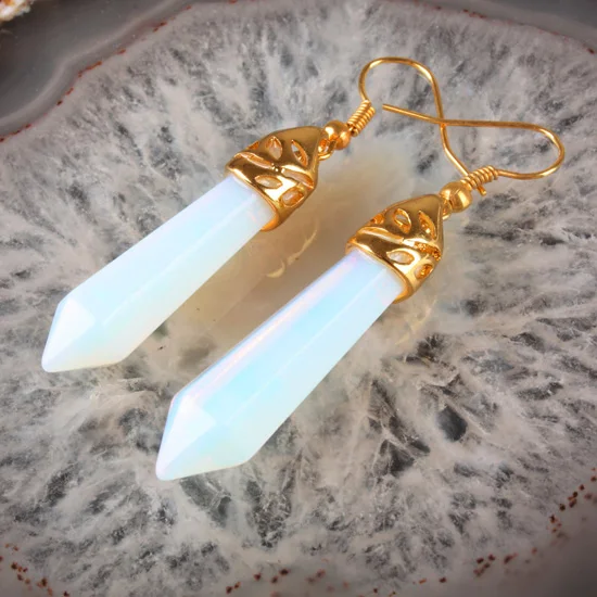 Новинка! 1 пара серьги подвески с ониксом авантюрином опалом тигровым глазом|dangle